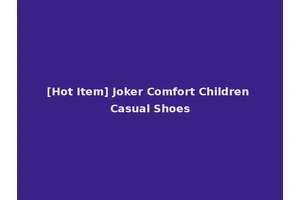 [Hot Item] Joker Comfort Children Casual Shoes