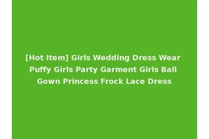 [Hot Item] Girls Wedding Dress Wear Puffy Girls Party Garment Girls Ball Gown Princess Frock Lace Dress