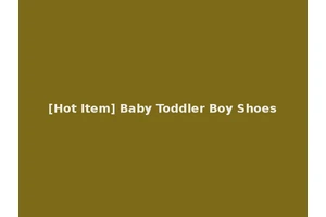 [Hot Item] Baby Toddler Boy Shoes