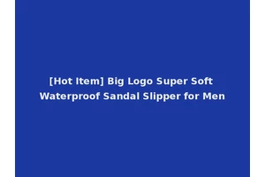 [Hot Item] Big Logo Super Soft Waterproof Sandal Slipper for Men