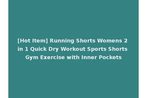 [Hot Item] Running Shorts Womens 2 in 1 Quick Dry Workout Sports Shorts Gym Exercise with Inner Pockets