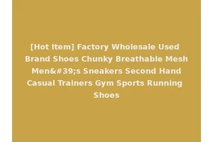 [Hot Item] Factory Wholesale Used Brand Shoes Chunky Breathable Mesh Men's Sneakers Second Hand Casual Trainers Gym Sports Running Shoes