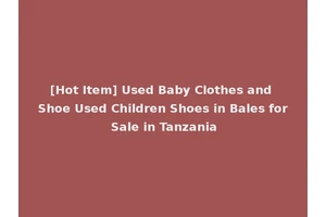[Hot Item] Used Baby Clothes and Shoe Used Children Shoes in Bales for Sale in Tanzania