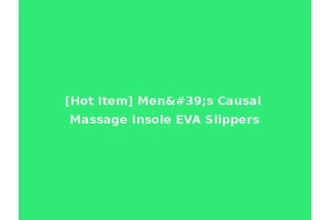 [Hot Item] Men's Causal Massage Insole EVA Slippers