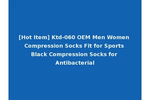 [Hot Item] Ktd-060 OEM Men Women Compression Socks Fit for Sports Black Compression Socks for Antibacterial