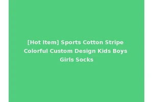 [Hot Item] Sports Cotton Stripe Colorful Custom Design Kids Boys Girls Socks