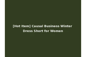 [Hot Item] Causal Business Winter Dress Short for Women