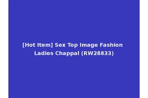 [Hot Item] Sex Top Image Fashion Ladies Chappal (RW28833)