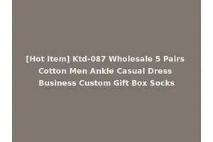 [Hot Item] Ktd-087 Wholesale 5 Pairs Cotton Men Ankle Casual Dress Business Custom Gift Box Socks