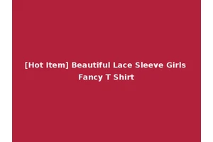 [Hot Item] Beautiful Lace Sleeve Girls Fancy T Shirt
