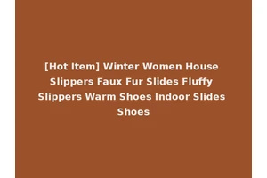 [Hot Item] Winter Women House Slippers Faux Fur Slides Fluffy Slippers Warm Shoes Indoor Slides Shoes