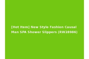 [Hot Item] New Style Fashion Causal Man SPA Shower Slippers (RW28986)
