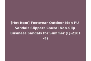 [Hot Item] Footwear Outdoor Men PU Sandals Slippers Causal Non-Slip Business Sandals for Summer (LJ-2101-8)