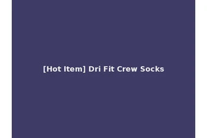 [Hot Item] Dri Fit Crew Socks