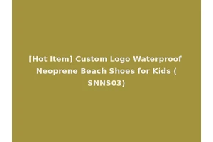 [Hot Item] Custom Logo Waterproof Neoprene Beach Shoes for Kids (SNNS03)