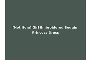 [Hot Item] Girl Embroidered Sequin Princess Dress
