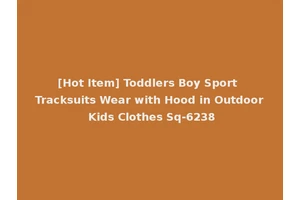 [Hot Item] Toddlers Boy Sport Tracksuits Wear with Hood in Outdoor Kids Clothes Sq-6238