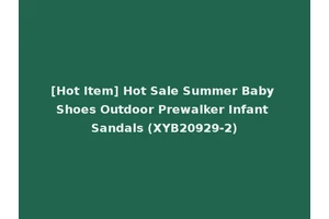 [Hot Item] Hot Sale Summer Baby Shoes Outdoor Prewalker Infant Sandals (XYB20929-2)