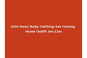 [Hot Item] Baby Clothing Set Coming Home Outfit 3m-12m