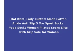 [Hot Item] Lady Custom Mesh Cotton Ankle Anti Slip 5 Toe Sport Socks Yoga Socks Women Pilates Socks Elite with Grip Sole for Women