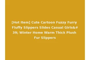 [Hot Item] Cute Cartoon Fuzzy Furry Fluffy Slippers Slides Casual Girls' Winter Home Warm Thick Plush Fur Slippers