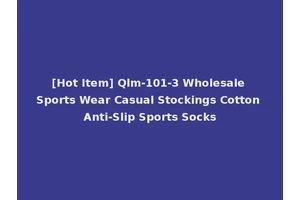 [Hot Item] Qlm-101-3 Wholesale Sports Wear Casual Stockings Cotton Anti-Slip Sports Socks