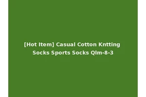 [Hot Item] Casual Cotton Kntting Socks Sports Socks Qlm-8-3