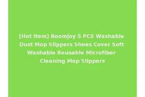 [Hot Item] Boomjoy 5 PCS Washable Dust Mop Slippers Shoes Cover Soft Washable Reusable Microfiber Cleaning Mop Slippers