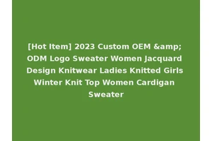[Hot Item] 2023 Custom OEM &amp; ODM Logo Sweater Women Jacquard Design Knitwear Ladies Knitted Girls Winter Knit Top Women Cardigan Sweater