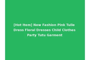 [Hot Item] New Fashion Pink Tulle Dress Floral Dresses Child Clothes Party Tutu Garment