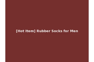 [Hot Item] Rubber Socks for Men