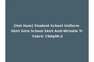 [Hot Item] Student School Uniform Skirt Girls School Skirt Anti-Wrinkle Tr Fabric C9dq06-2
