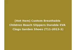 [Hot Item] Custom Breathable Children Beach Slippers Durable EVA Clogs Garden Shoes (T11-2013-3)