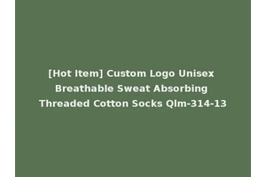 [Hot Item] Custom Logo Unisex Breathable Sweat Absorbing Threaded Cotton Socks Qlm-314-13