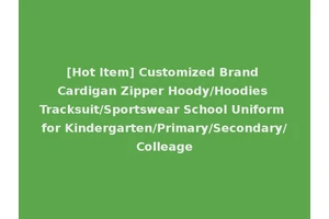 [Hot Item] Customized Brand Cardigan Zipper Hoody/Hoodies Tracksuit/Sportswear School Uniform for Kindergarten/Primary/Secondary/Colleage