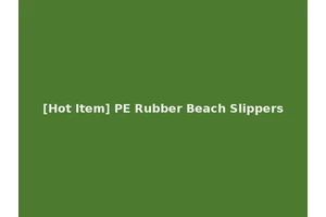 [Hot Item] PE Rubber Beach Slippers