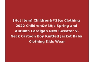 [Hot Item] Children's Clothing 2022 Children's Spring and Autumn Cardigan New Sweater V-Neck Cartoon Boy Knitted Jacket Baby Clothing Kids Wear