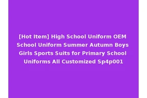 [Hot Item] High School Uniform OEM School Uniform Summer Autumn Boys Girls Sports Suits for Primary School Uniforms All Customized Sp4p001
