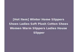 [Hot Item] Winter Home Slippers Shoes Ladies Soft Plush Cotton Shoes Women Warm Slippers Ladies House Slipper