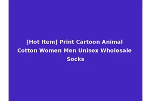 [Hot Item] Print Cartoon Animal Cotton Women Men Unisex Wholesale Socks