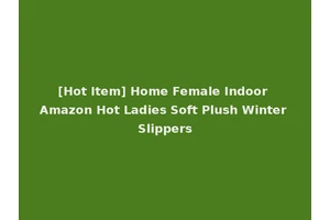 [Hot Item] Home Female Indoor Amazon Hot Ladies Soft Plush Winter Slippers