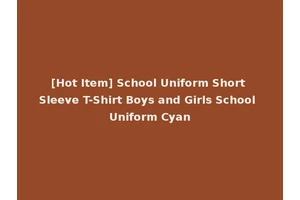[Hot Item] School Uniform Short Sleeve T-Shirt Boys and Girls School Uniform Cyan