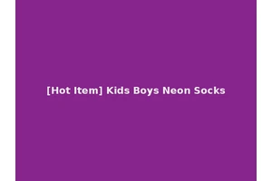 [Hot Item] Kids Boys Neon Socks