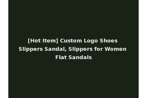 [Hot Item] Custom Logo Shoes Slippers Sandal, Slippers for Women Flat Sandals