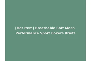 [Hot Item] Breathable Soft Mesh Performance Sport Boxers Briefs