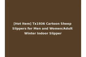 [Hot Item] Tx1936 Cartoon Sheep Slippers for Men and Women/Adult Winter Indoor Slipper