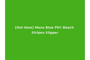 [Hot Item] Mens Blue PVC Beach Stripes Slipper