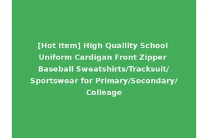 [Hot Item] High Quallity School Uniform Cardigan Front Zipper Baseball Sweatshirts/Tracksuit/Sportswear for Primary/Secondary/Colleage