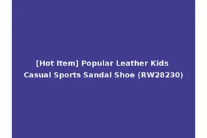 [Hot Item] Popular Leather Kids Casual Sports Sandal Shoe (RW28230)