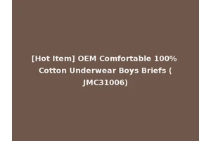 [Hot Item] OEM Comfortable 100% Cotton Underwear Boys Briefs (JMC31006)